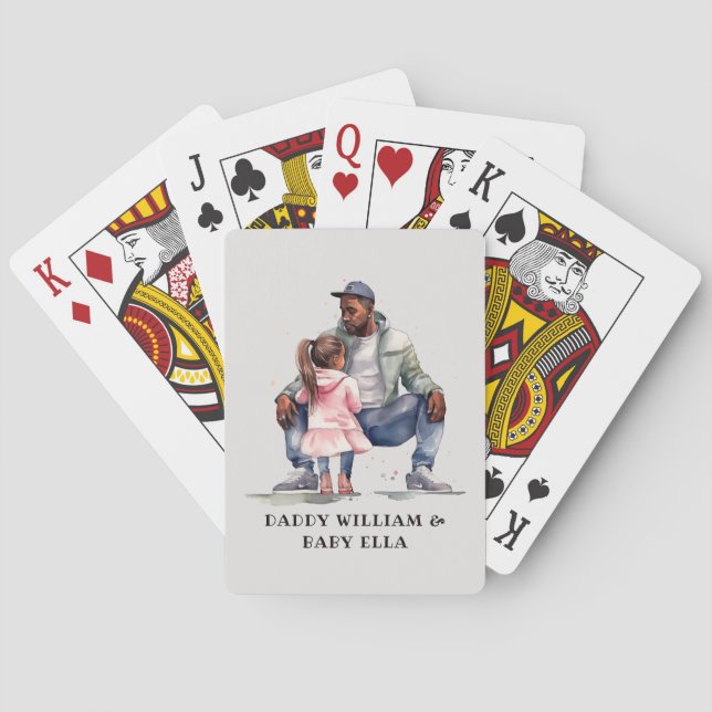 Jeu De Cartes Bond père noir et fille (dos)