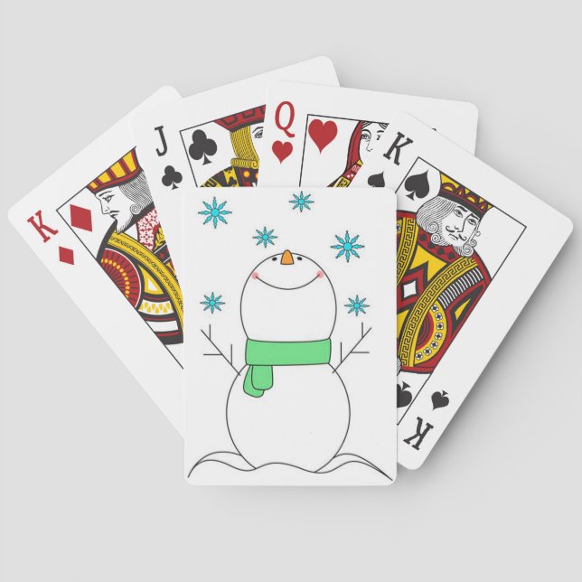 Jeu De Cartes Bonhomme de neige (dos)