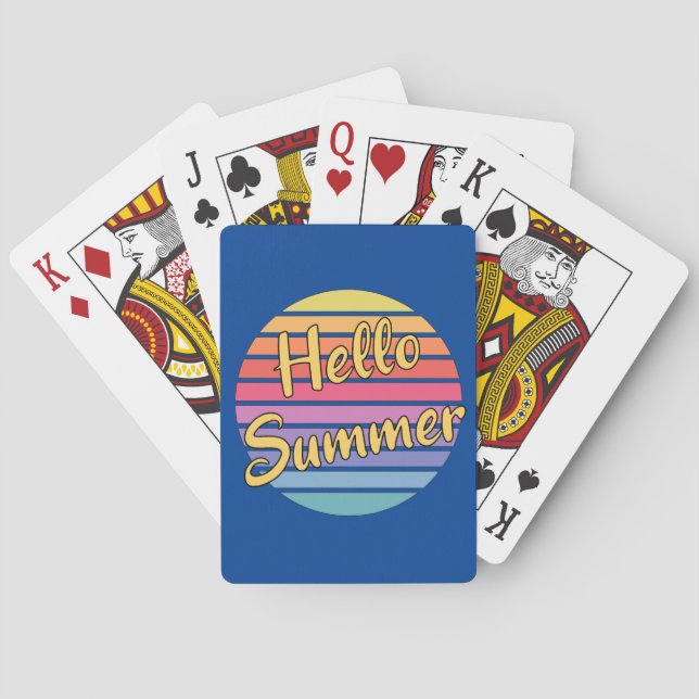 Jeu De Cartes Bonjour été (dos)