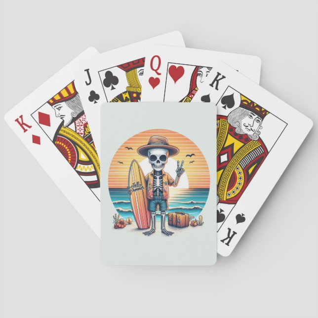 Jeu De Cartes Bonjour été - Surfer (dos)