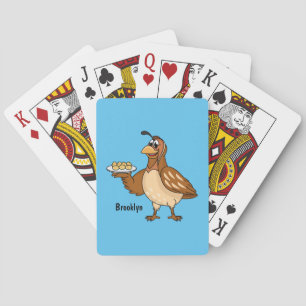 Jeu De Cartes Bonne caille avec dessin animé d'oeufs