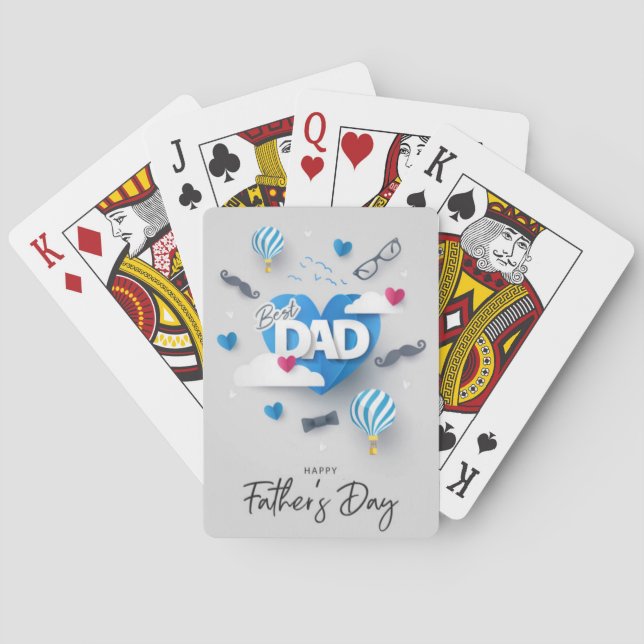 Jeu De Cartes Bonne fête des pères (dos)