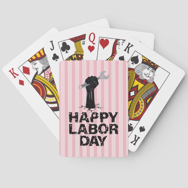 Jeu De Cartes Bonne fête du travail (dos)