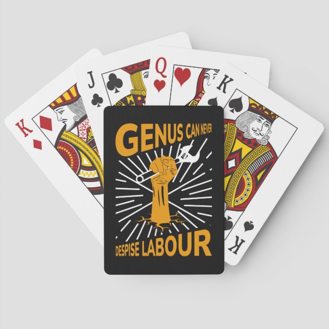 Jeu De Cartes Bonne journée du travail Week-end (dos)