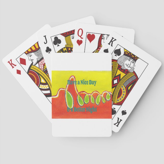 Jeu De Cartes Bonne journée et meilleure nuit avec gratitude (dos)