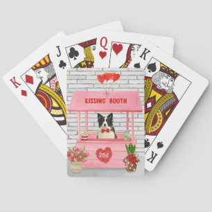 Jeu De Cartes Bordure Collie Chien Saint Valentin Baiser Booth