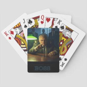 Jeu De Cartes Boss w texte Poker jouer aux cartes