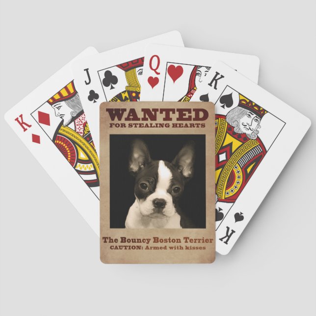 Jeu De Cartes Boston plein d'entrain Terrier (dos)