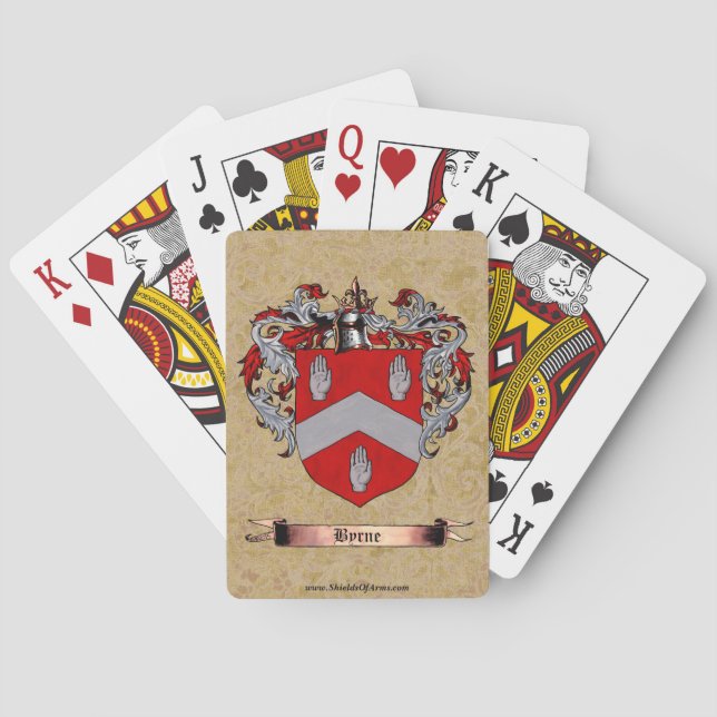 Jeu De Cartes Bouclier de Byrne des bras (dos)