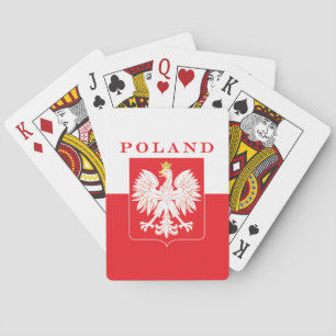 Jeu De Cartes Bouclier de rouge de la Pologne Eagle