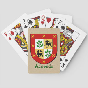Jeu De Cartes Bouclier héraldique Acevedo