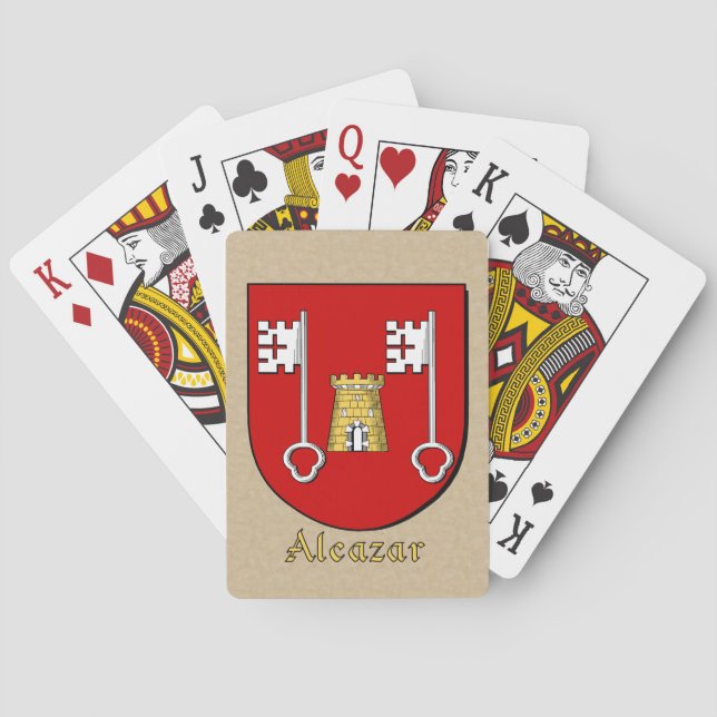 Jeu De Cartes Bouclier héraldique d'Alcazar (dos)