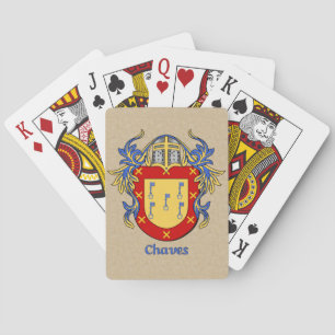 Jeu De Cartes Bouclier héraldique de Chaves avec manteau
