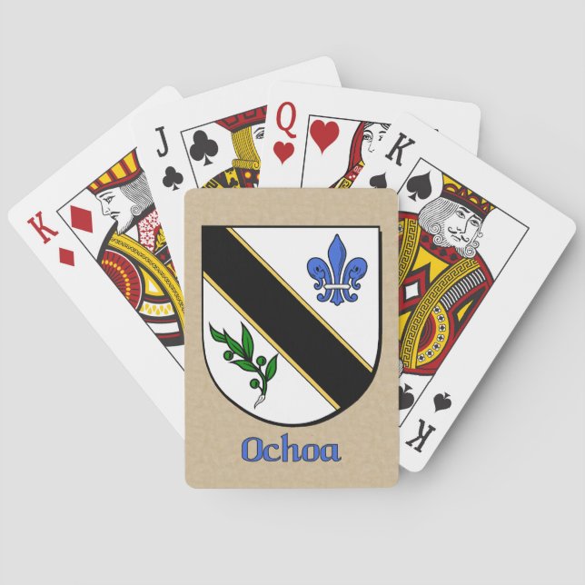 Jeu De Cartes Bouclier héraldique d'Ochoa (dos)