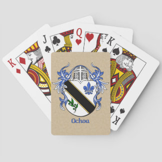 Jeu De Cartes Bouclier héraldique d'Ochoa avec manteau
