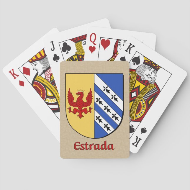 Jeu De Cartes Bouclier héraldique Estrada (dos)