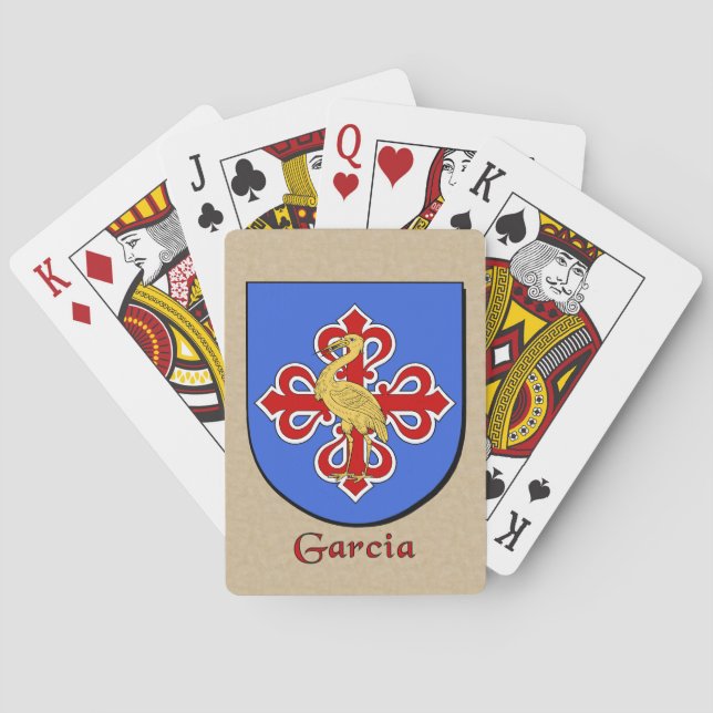 Jeu De Cartes Bouclier héraldique Garcia (dos)