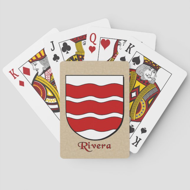 Jeu De Cartes Bouclier héraldique Rivera (dos)
