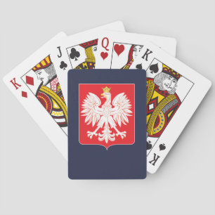 Jeu De Cartes Bouclier rouge de l'aigle polonais