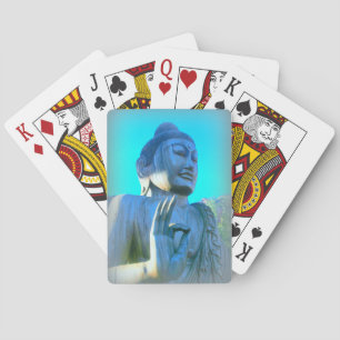 Jeu De Cartes bouddha bleu