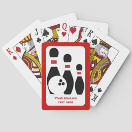 Jeu De Cartes Boule de bowling et broches personnalisées