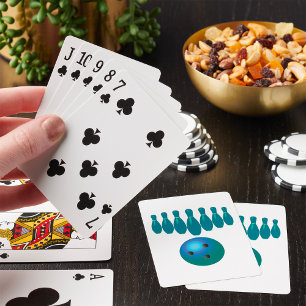 Jeu De Cartes Boule de Bowling et Quilles Amusements Sportifs