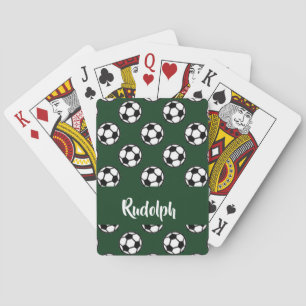 Jeu De Cartes Boules de football motif vert