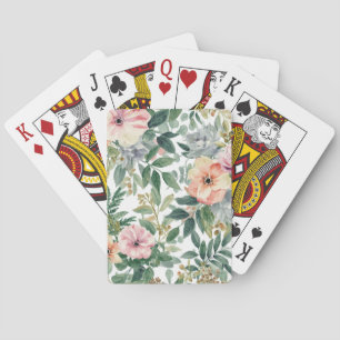 Jeu De Cartes Bouquet botanique aquarelle feuilles d'eucalyptus