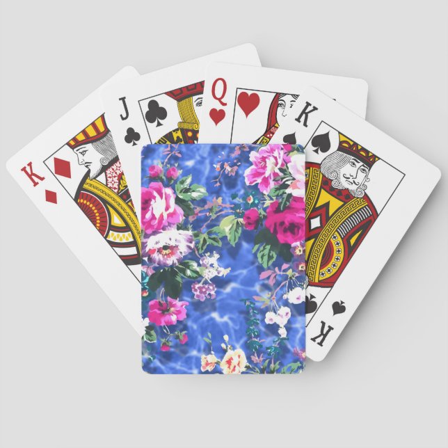 Jeu De Cartes Bouquets avec roses (dos)