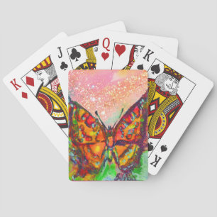 JEU DE CARTES BOUTEILLE ROUGE EN ROSE OR JAUNE ÉPARKLES
