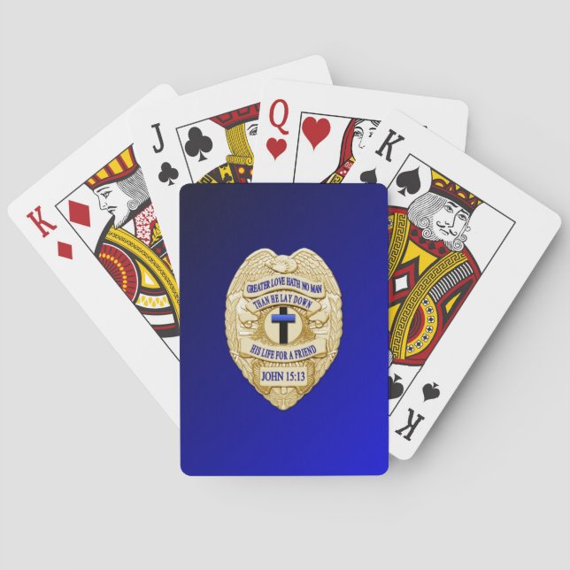 Jeu De Cartes Boutons Ligne Bleue Mince (dos)