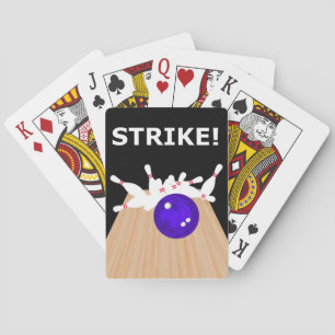 Jeu De Cartes Bowling Thème Vélos Jouer Cartes Decks