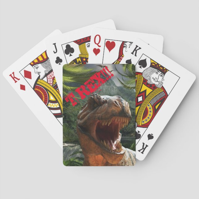 Jeu De Cartes Boys Dinosaur Jurassic T Rex (dos)