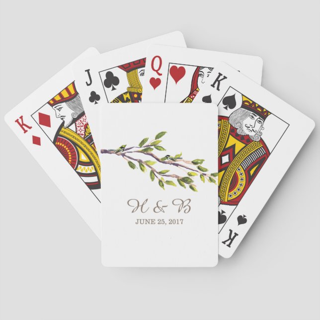Jeu De Cartes Branches brossées Jouer des cartes (dos)