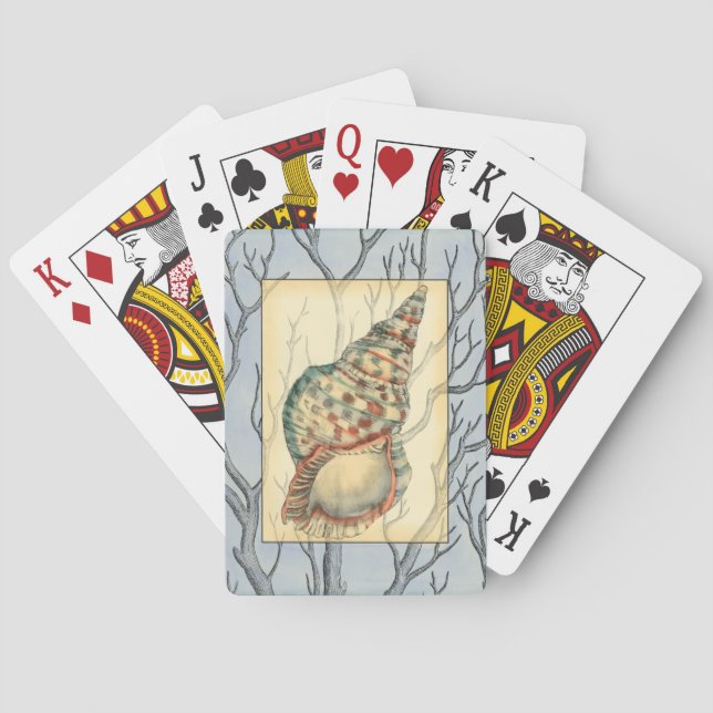 Jeu De Cartes Branches des coquillages et des arbres (dos)