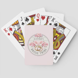 Jeu De Cartes Bride Tribe personnalisée floral