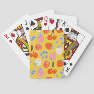 Jeu De Cartes Bright Coloré Motif Fruit Berry