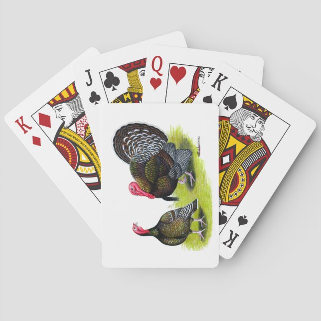 Jeu De Cartes Bronze à gros seins de Turquie (dos)