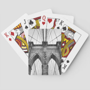 Jeu De Cartes Brooklyn Bridge Architectural Closeup