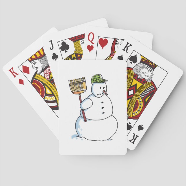 Jeu De Cartes Broom Snowman Poker jouer aux cartes (dos)
