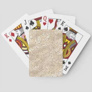 Jeu De Cartes Brown Cheetah Leopard Skin Imprimer Motif Animal