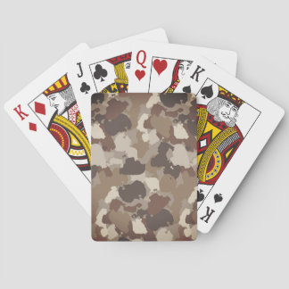 Jeu De Cartes Brown Earth Tones Military Camouflage