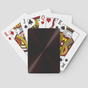 Jeu De Cartes Brushed Dark Metal Playing Cards