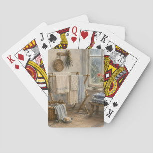 Jeu De Cartes Buanderie de Cottage Jour de Pluie