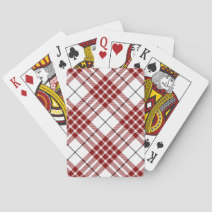 Jeu De Cartes Buchanan tartan rouge blanc plaid