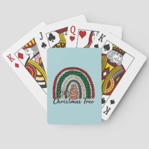 Jeu De Cartes Buffalo Plaid & Empreinte de léopard Rainbow (2)