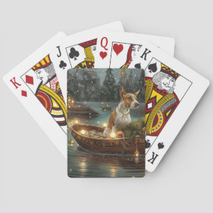 Jeu De Cartes Bull Terrier Noël Festive Voyage