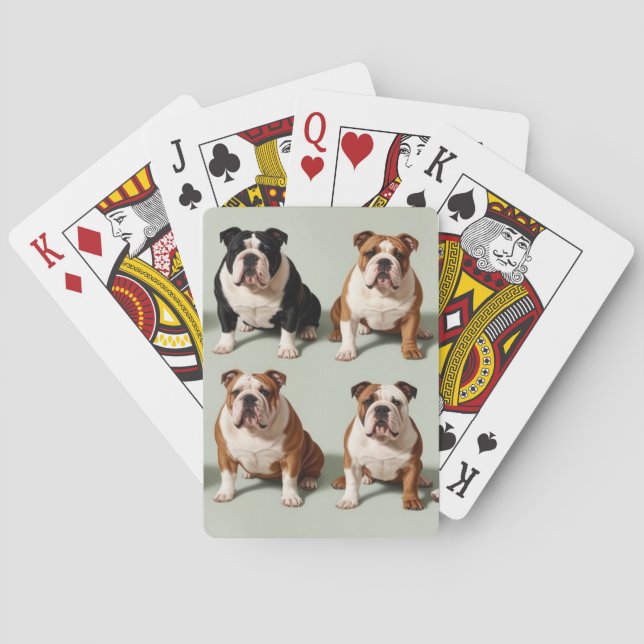 Jeu De Cartes Bulldog anglais (dos)