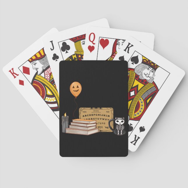 Jeu De Cartes bulle d'estampille d'halloween (dos)