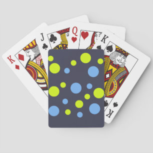 Jeu De Cartes Bulles Jaunes Bleues Funky Heureuses
